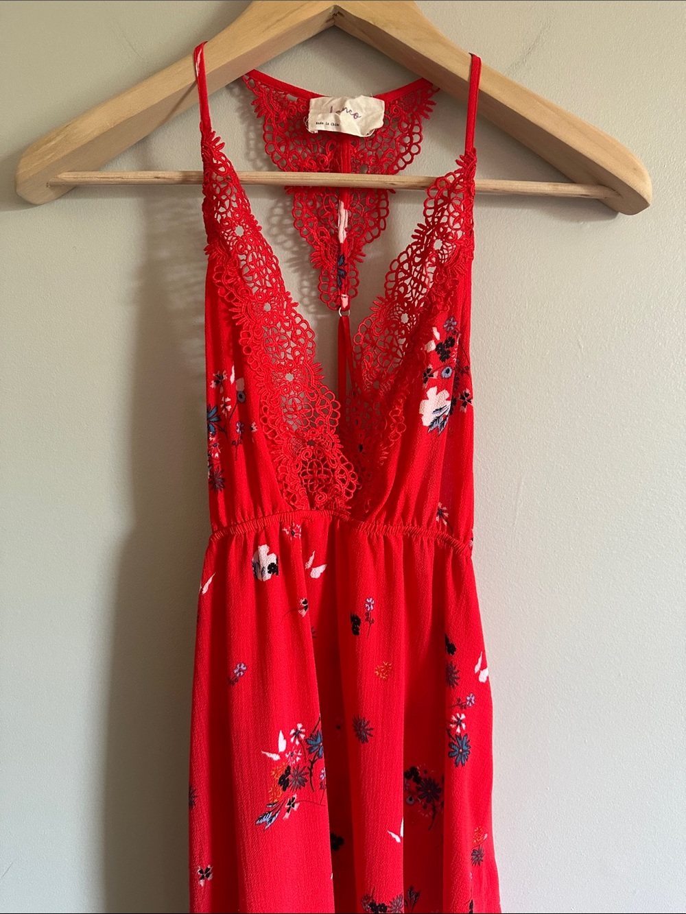 NWT Red Floral Maxi Dress - Picture 15 of 16